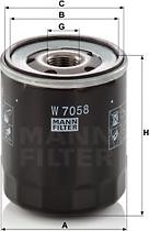 Mann-Filter W 7058 - Filtro olio www.autoricambit.com