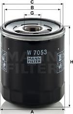 Mann-Filter W 7053 - Filtro olio www.autoricambit.com