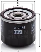 Mann-Filter W 7069 - Filtro olio www.autoricambit.com