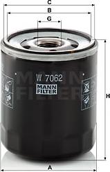 Mann-Filter W 7062 - Filtro olio www.autoricambit.com