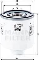 Mann-Filter W 7038 - Filtro olio www.autoricambit.com