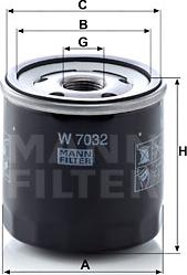 Mann-Filter W 7032 - Filtro olio www.autoricambit.com