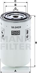 Mann-Filter WA 940/9 - Filtro refrigerante www.autoricambit.com