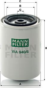 Mann-Filter WA 940/6 - Filtro refrigerante www.autoricambit.com