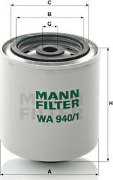 Mann-Filter WA 940/1 - Filtro refrigerante www.autoricambit.com