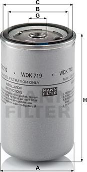 Mann-Filter WDK 719 - Filtro carburante www.autoricambit.com