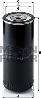 Mann-Filter WK 962/5 - Filtro carburante www.autoricambit.com