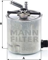 Mann-Filter WK 9043 - Filtro carburante www.autoricambit.com