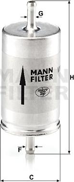 Mann-Filter WK 410 - Filtro carburante www.autoricambit.com