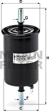 Mann-Filter WK 55/2 - Filtro carburante www.autoricambit.com