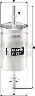 Mann-Filter WK 512 - Filtro carburante www.autoricambit.com