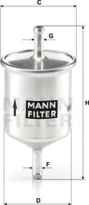 Mann-Filter WK 66 - Filtro carburante www.autoricambit.com
