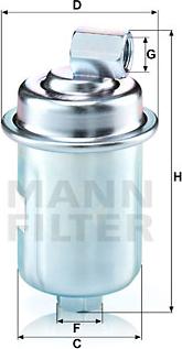 Mann-Filter WK 614/44 - Filtro carburante www.autoricambit.com