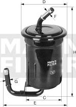 Mann-Filter WK 614/39 - Filtro carburante www.autoricambit.com