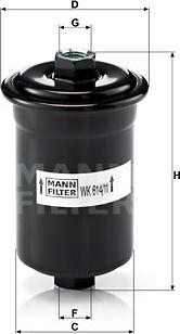 Mann-Filter WK 614/11 - Filtro carburante www.autoricambit.com