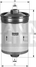Mann-Filter WK 618/2 - Filtro carburante www.autoricambit.com