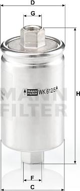 Mann-Filter WK 612/5 - Filtro carburante www.autoricambit.com