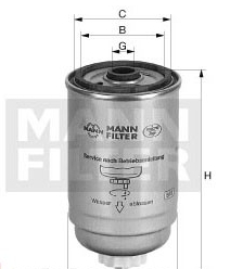 Mann-Filter WK 842/2 (10) - Filtro carburante www.autoricambit.com