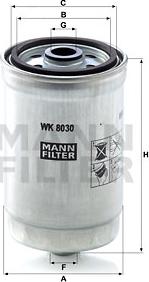 Mann-Filter WK 8030 - Filtro carburante www.autoricambit.com