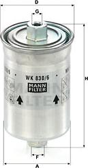 Mann-Filter WK 830/6 x - Filtro carburante www.autoricambit.com