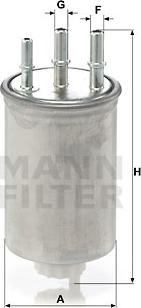 Mann-Filter WK 829/6 - Filtro carburante www.autoricambit.com