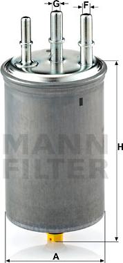 Mann-Filter WK 829/7 - Filtro carburante www.autoricambit.com