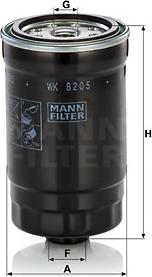 Mann-Filter WK 820/5 - Filtro carburante www.autoricambit.com