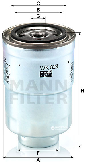 Mann-Filter WK 828 - Filtro carburante www.autoricambit.com