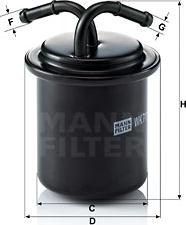 Mann-Filter WK 711 - Filtro carburante www.autoricambit.com