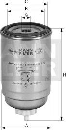 Mann-Filter WK 845/5 - Filtro carburante www.autoricambit.com