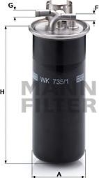 Mann-Filter WK 735/1 - Filtro carburante www.autoricambit.com