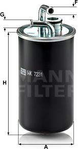 Mann-Filter WK 722/1 - Filtro carburante www.autoricambit.com