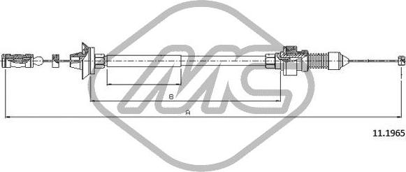 Metalcaucho 80901 - Cavo acceleratore www.autoricambit.com