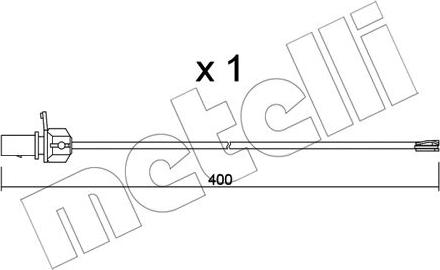 Metelli SU.347 - Contatto segnalazione, Usura past. freno/mat. d'attrito www.autoricambit.com