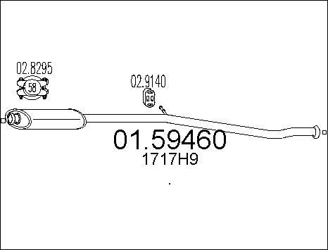 MTS 01.59460 - Silenziatore centrale www.autoricambit.com