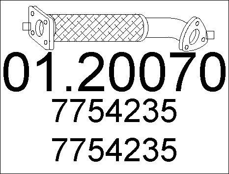 MTS 01.20070 - Tubo gas scarico www.autoricambit.com