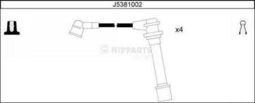 Nipparts J5381002 - Kit cavi accensione www.autoricambit.com