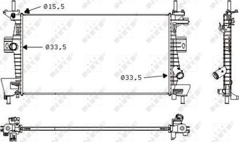 NRF 58487 - Radiatore, Raffreddamento motore www.autoricambit.com