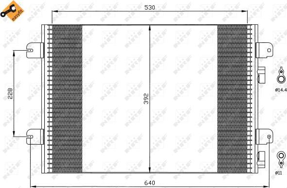 NRF 35542 - Condensatore, Climatizzatore www.autoricambit.com