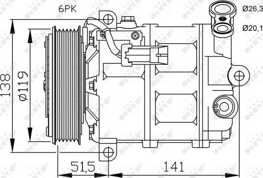 NRF 32499G - Compressore, Climatizzatore www.autoricambit.com
