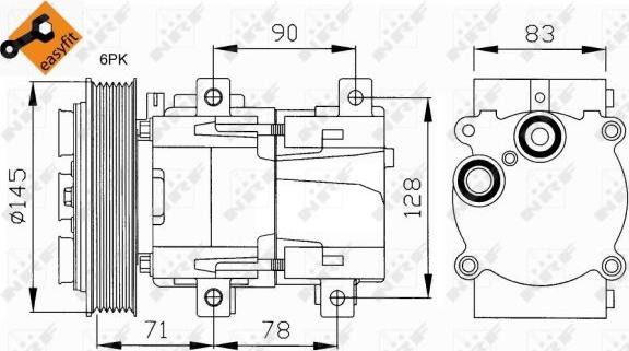 NRF 32076 - Compressore, Climatizzatore www.autoricambit.com