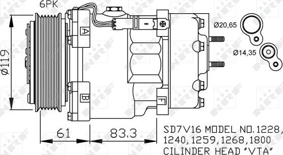 NRF 32198 - Compressore, Climatizzatore www.autoricambit.com