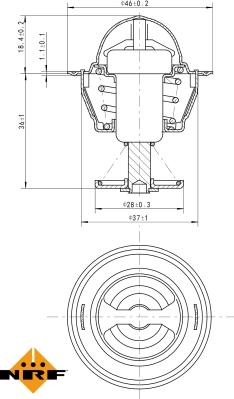 NRF 725109 - Termostato, Refrigerante www.autoricambit.com