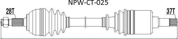NTY NPW-CT-025 - Albero motore/Semiasse www.autoricambit.com