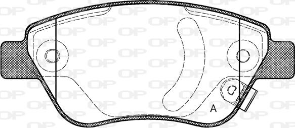 Open Parts BPA0858.31 - Kit pastiglie freno, Freno a disco www.autoricambit.com