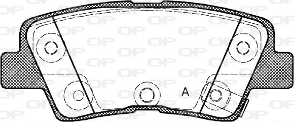 Open Parts BPA1362.42 - Kit pastiglie freno, Freno a disco www.autoricambit.com