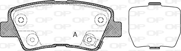 Open Parts BPA1362.02 - Kit pastiglie freno, Freno a disco www.autoricambit.com