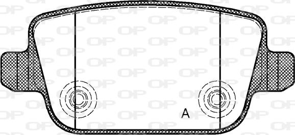 Open Parts BPA1256.00 - Kit pastiglie freno, Freno a disco www.autoricambit.com