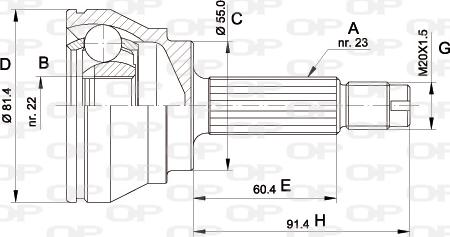 Open Parts CVJ5012.10 - Kit giunti, Semiasse www.autoricambit.com