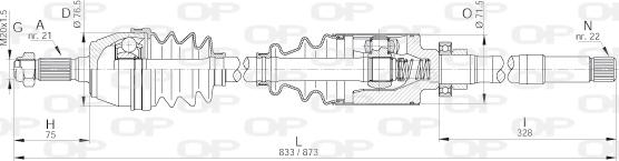 Open Parts DRS6005.00 - Albero motore/Semiasse www.autoricambit.com